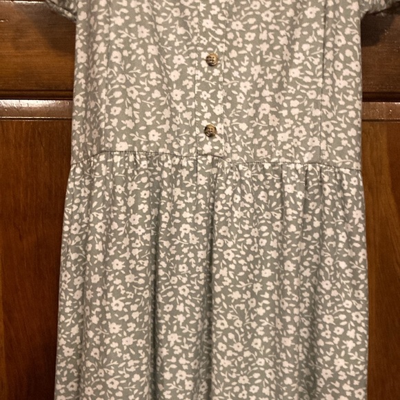 XXL Junior or XL Women’s No Boundaries Sage/White Floral Stretch High Low Dress - Picture 4 of 15